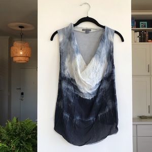 ⚡️VINCE Watercolor Top in Smoky Blue